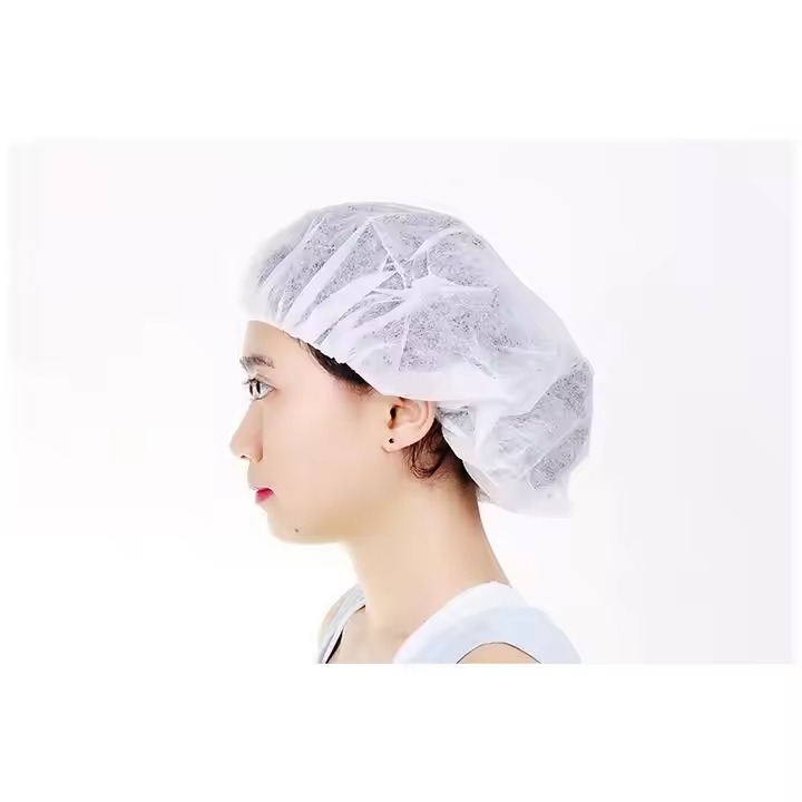 Bouffant Round Hair Net Disposable Non Woven Caps/Nonwoven Mob Cap