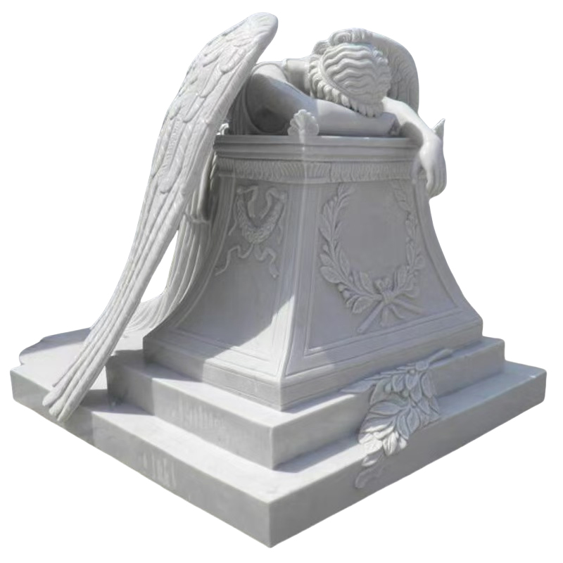 White Marble Headstone Heart Shaped Marble Tombstone Monument