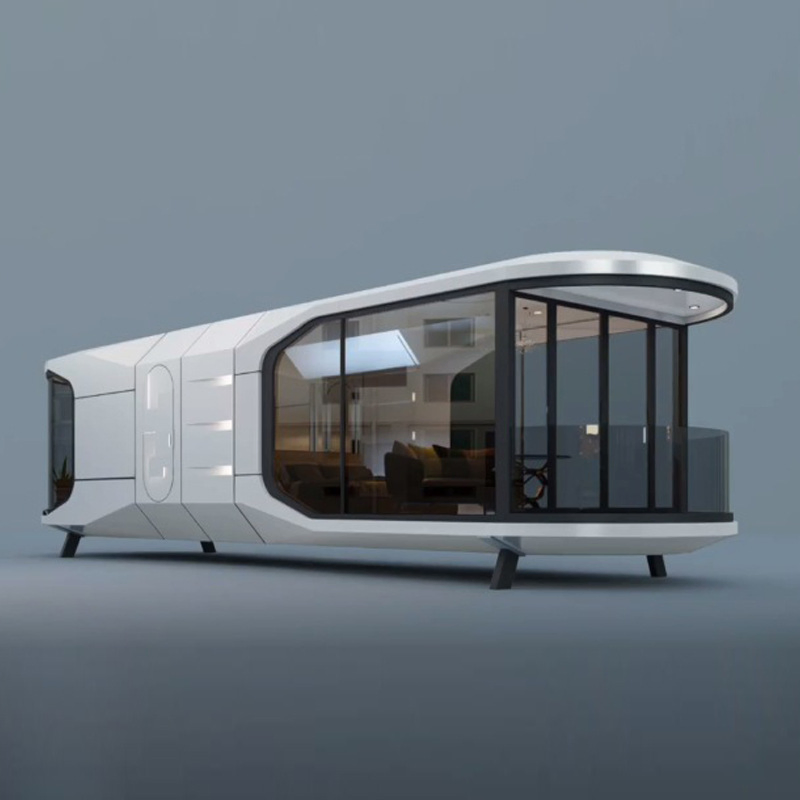 Popular Modern Galvanized Steel Frame Luxury Prefabricated Small Resort Space Capsule