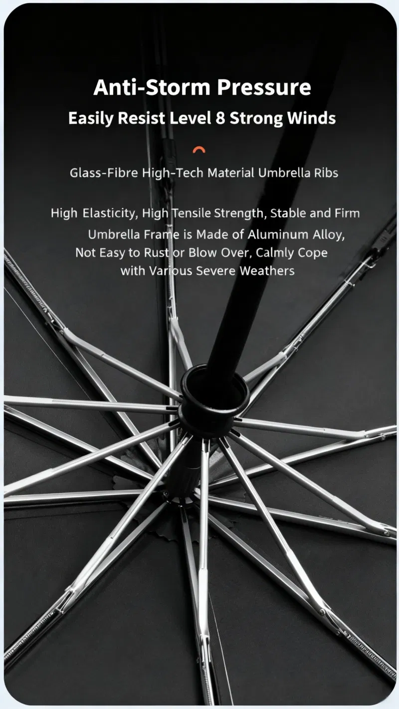 Титановое зонтик-автомат с защитой от солнца и УФ