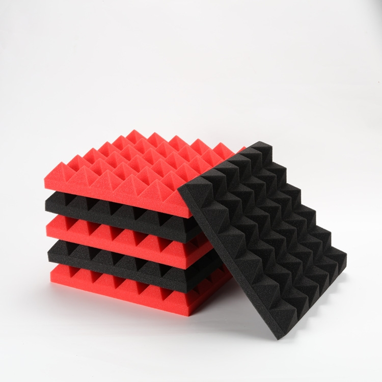 Anti-Noise PU Acoustic Foam Sponge Acoustic Panels Pyramid Shape Acoustic Panels Foam