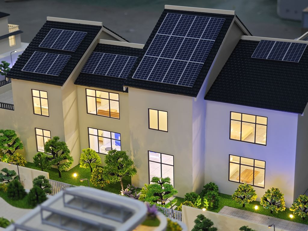 Artistic Single Family Building Sculpture Featuring Beautiful Lighting Effects