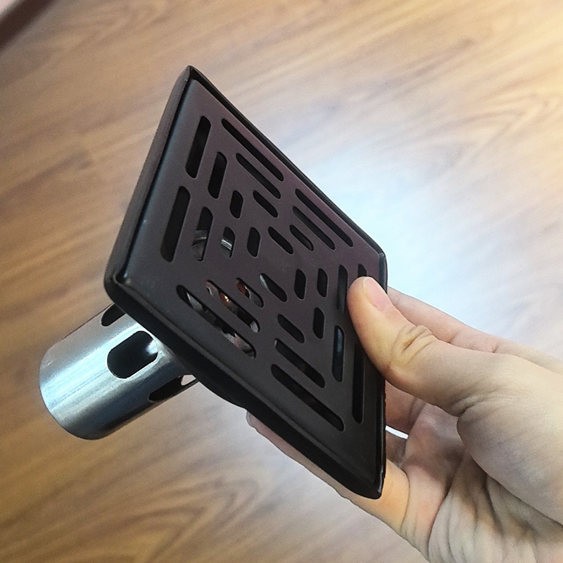 Anti Odor Insert Stainless Steel Shower Drain Cover Square Floor Drain for Bathroom