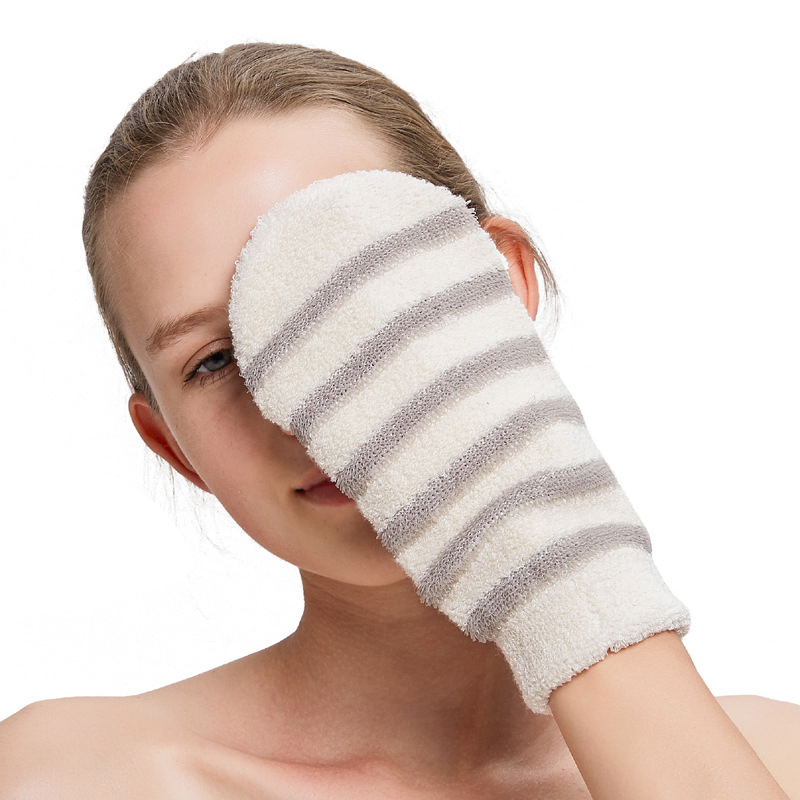 Natural Fiber Loofah Face Glove Sponge Scrubber Remove Dead Skin Bath Body Exfoliating Glove Mitt