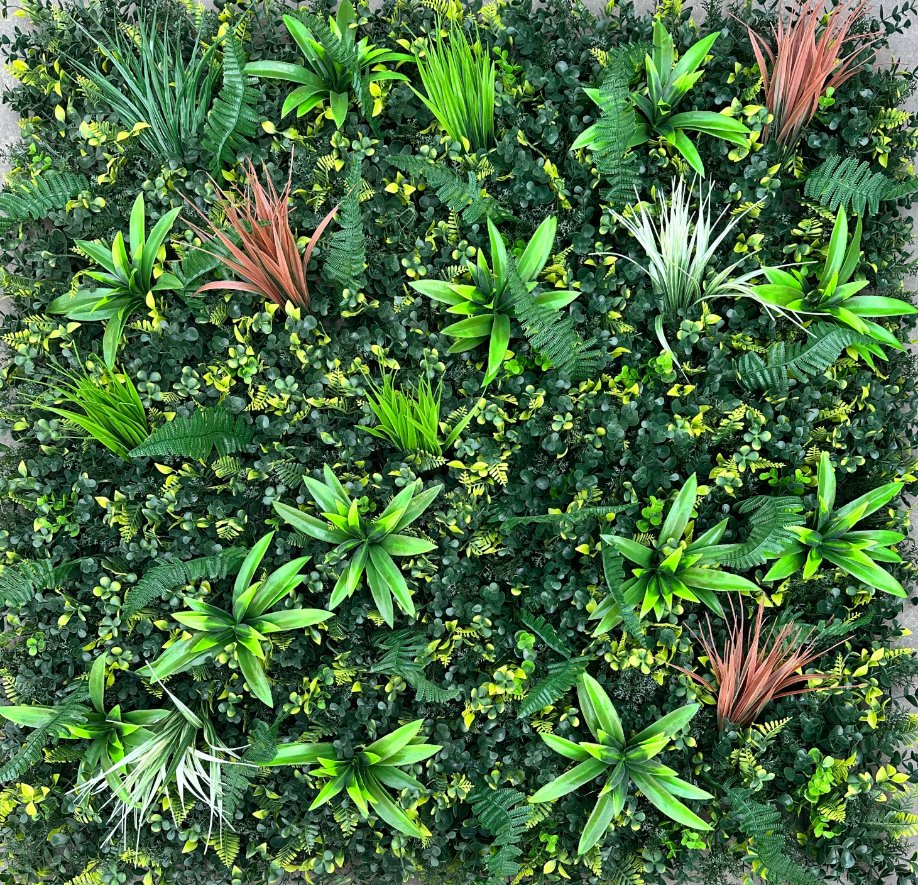 Garden Decor UV Protected Plastic Green Wall Backdrop Panel Artificial Plant
