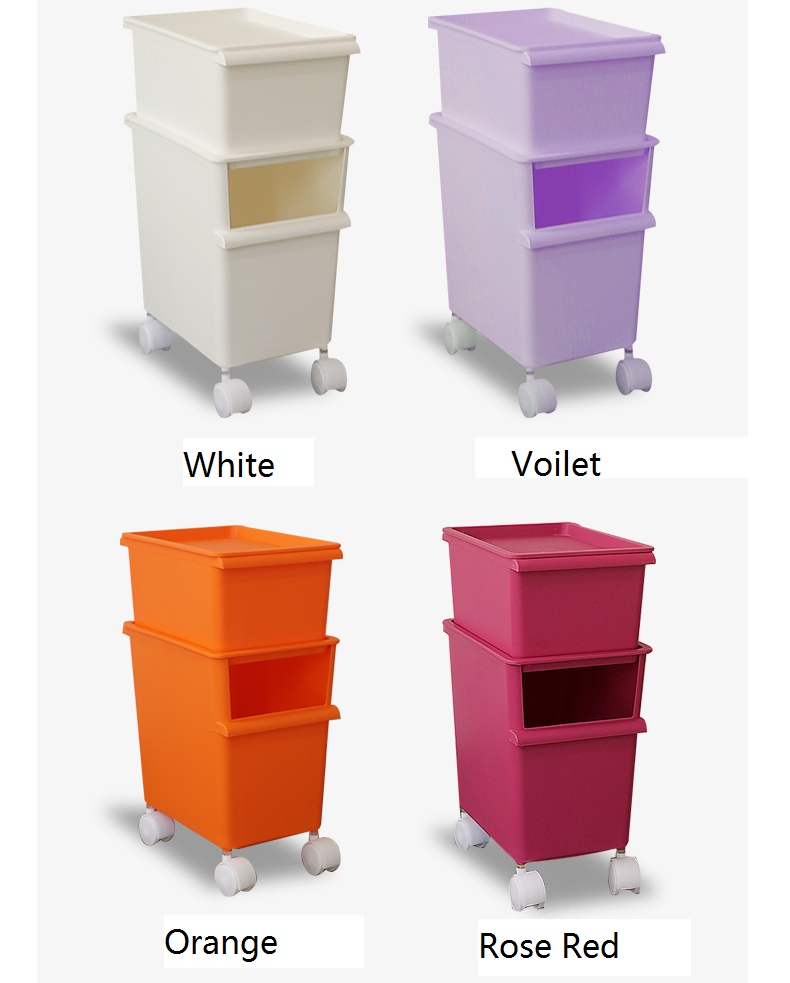 Декоративные пластиковые коробки для хранения с наклейками