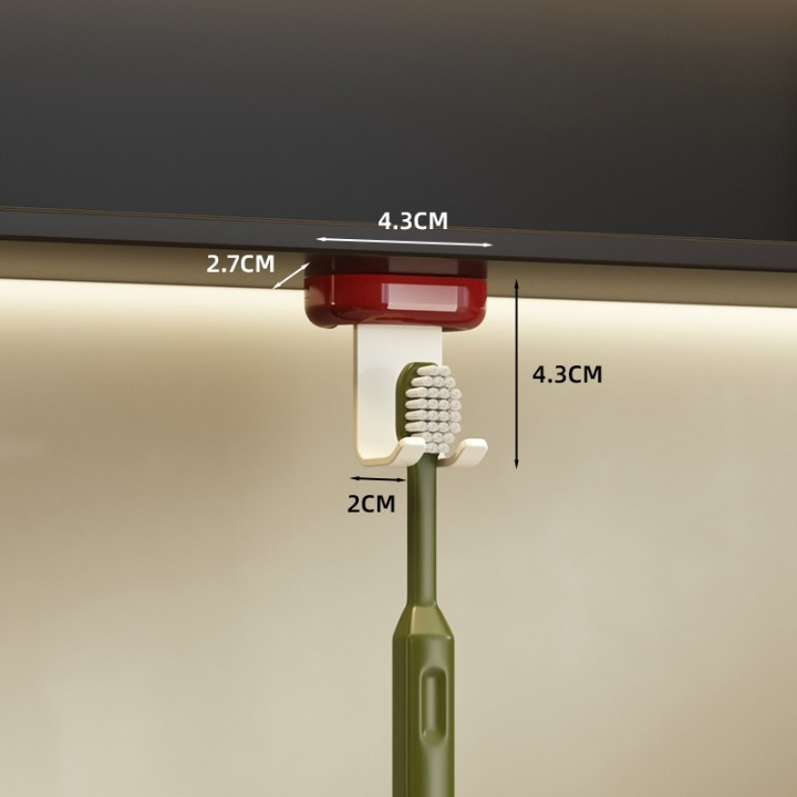 Stylish Wall-Mounted Mirror Cabinet with Waterproof Toothbrush Holders