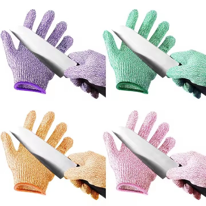Hppe Kids Cut Resistant Gloves Level 5 Safety Gloves Protection for Kitchen Garden Oyster Shucking