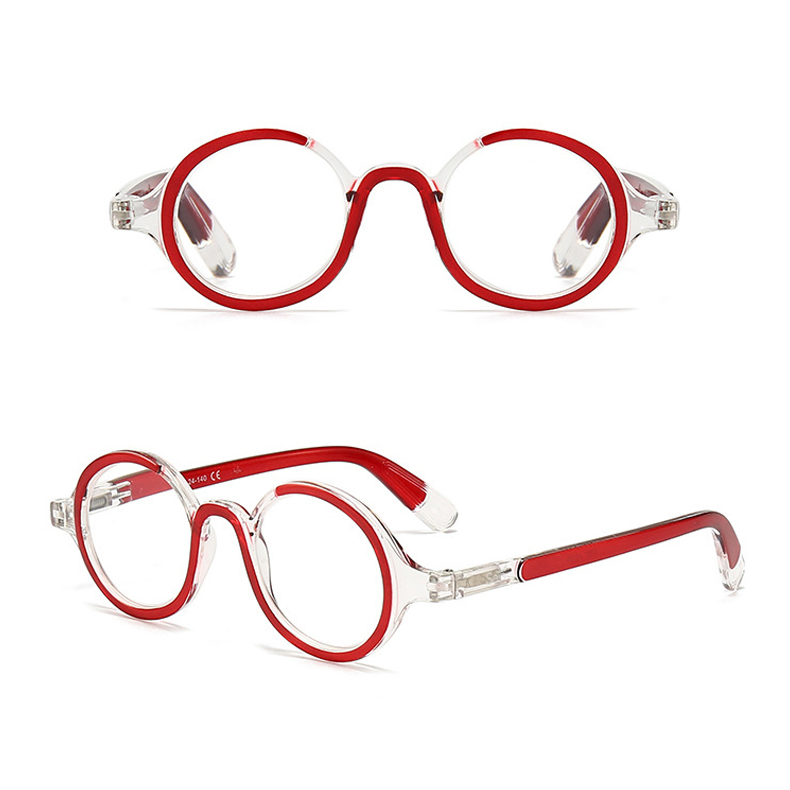 New Product Brand Designer Fashion Style Popular Unique Round Eyeglasses Women Colorful Reading Glasses