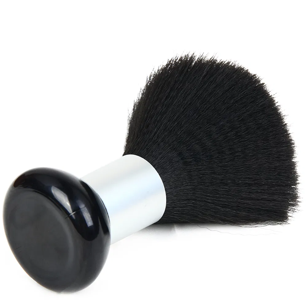 Men Salon Barber Beard Brush Plastic Handle Black Neck Duster Shaving Brush