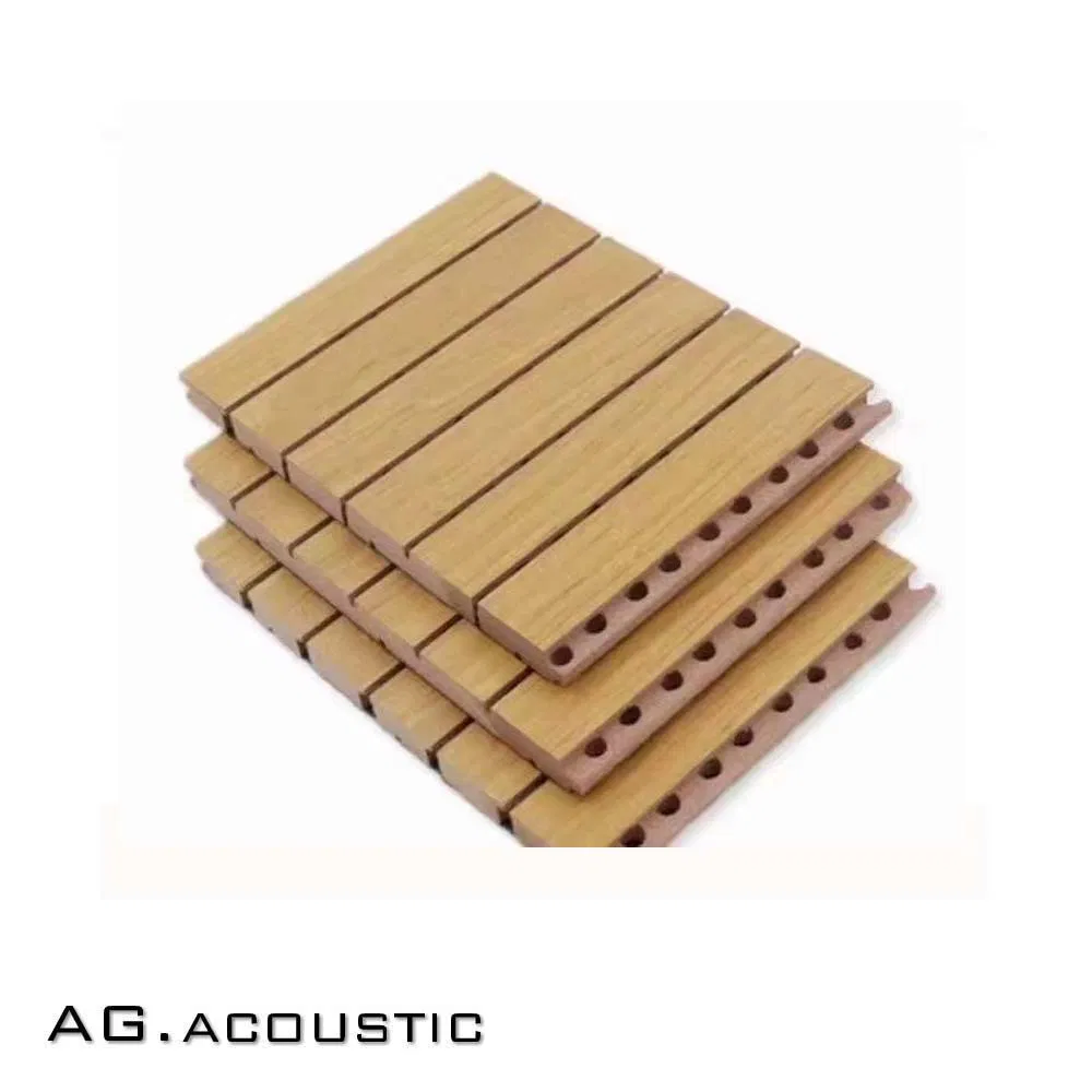 AG. Acoustic Decorative Material Grooved Ceiling Tiles Wooden Timber Slated Wall Panels