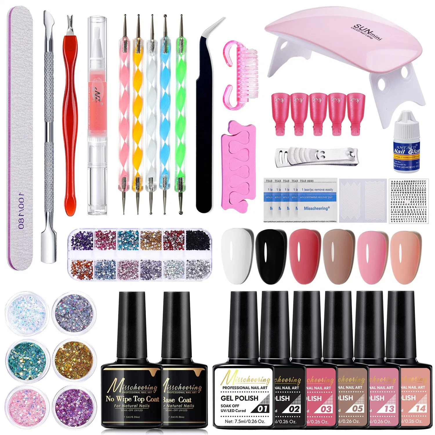 Nail Polish 25pieces Set Nail Mold Brush Nail Gel Polish Set Sanding Tool Set