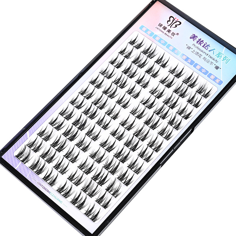 Natural Cluster Natural DIY Eyelash Extention C D Curl Ribbons Segmented Individual Cluster Eyelash