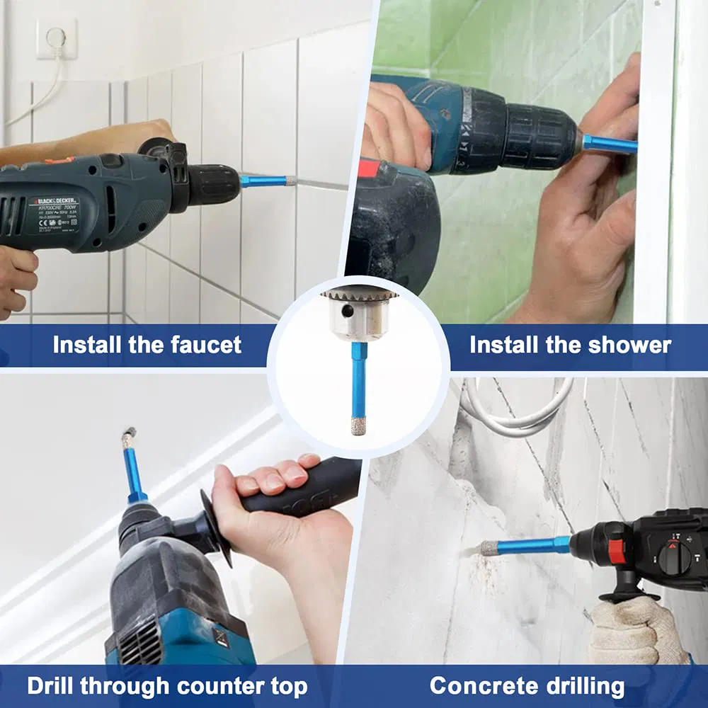 Diamond Drill Bit - 1/4 Inch Masonry Drill Bits Set Saw Drill Bit