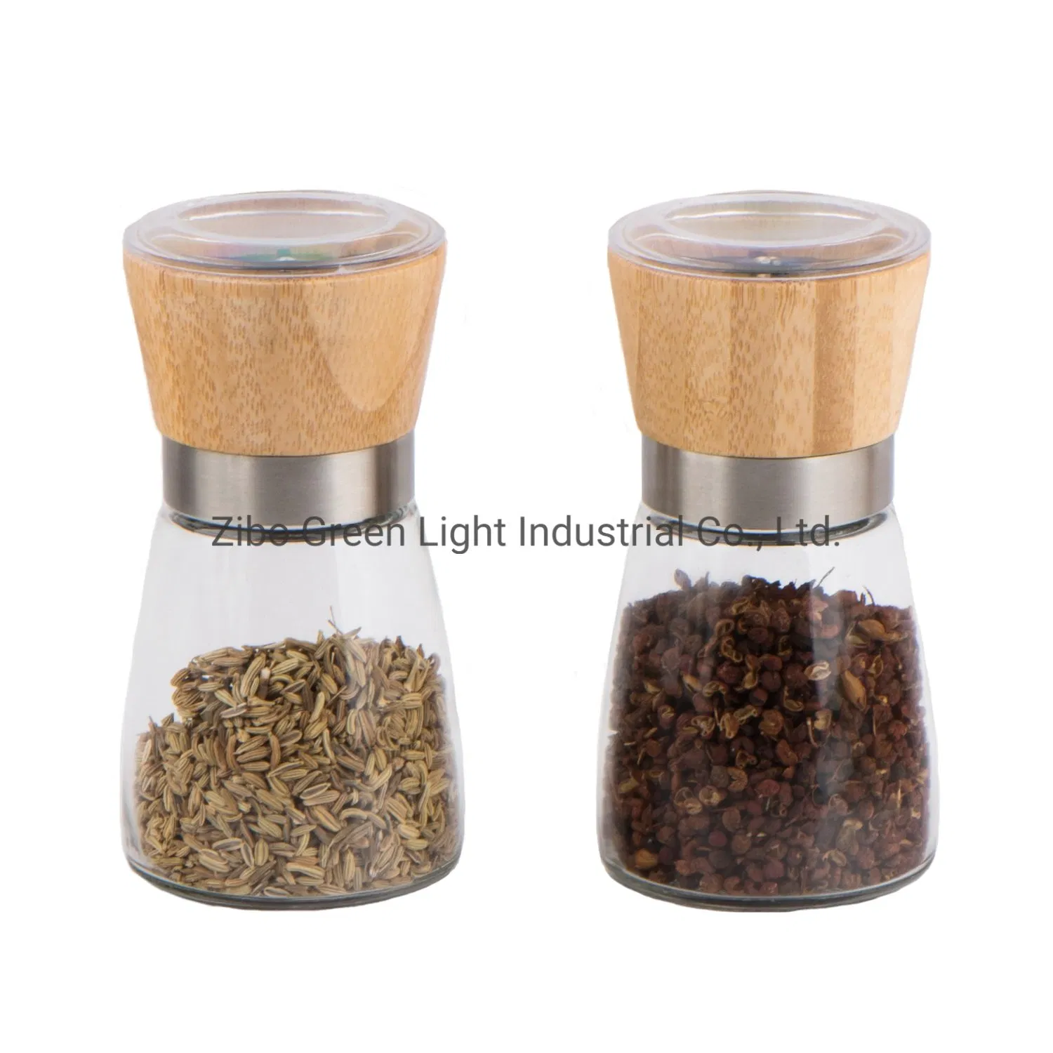 Manual Spice Grinder/Kitchen Mill/Salt Pepper Grinder/Ceramic Core Grinder with Glass Bottle for Salt Pepper Kitchen Mill