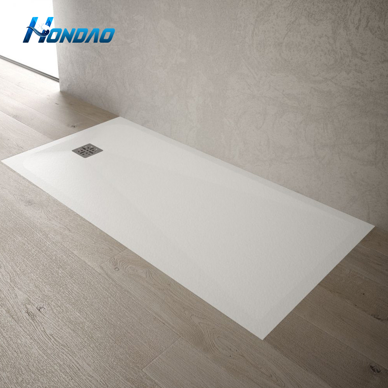 Hondao Eco Friendly Artificial Stone Shower Base Solid Surface Shower Tray