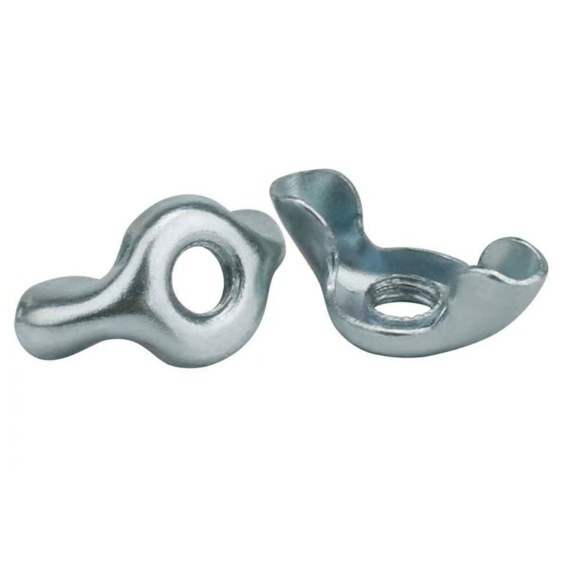 Гайка-бабочка полая 8-32 оцинкованная