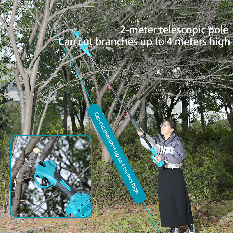Телескопические высотные электроножницы для обрезки веток