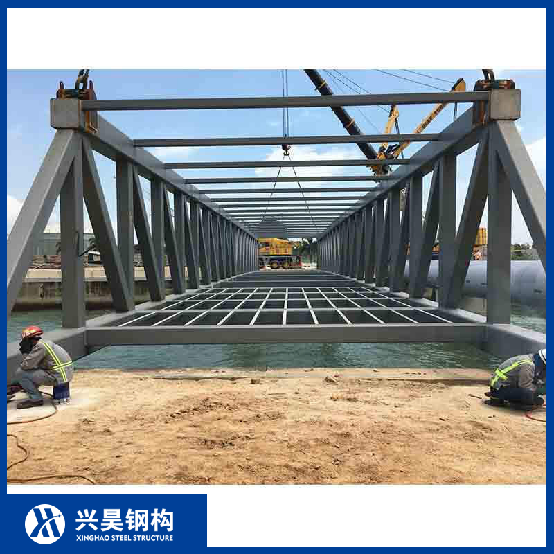 Large Span Steel Structure Arch Bridge Prefabricated Heavy-Duty Steel Bridge for Highway and River Use