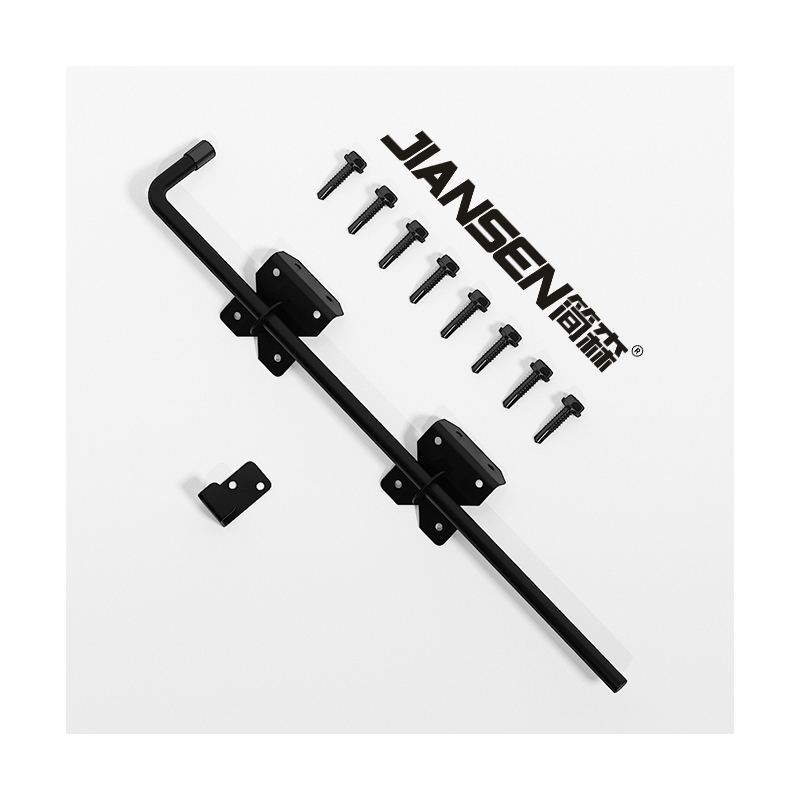 Steel Black Heavy-Duty Drop Rod for Garden Gate Fence Door Hardware