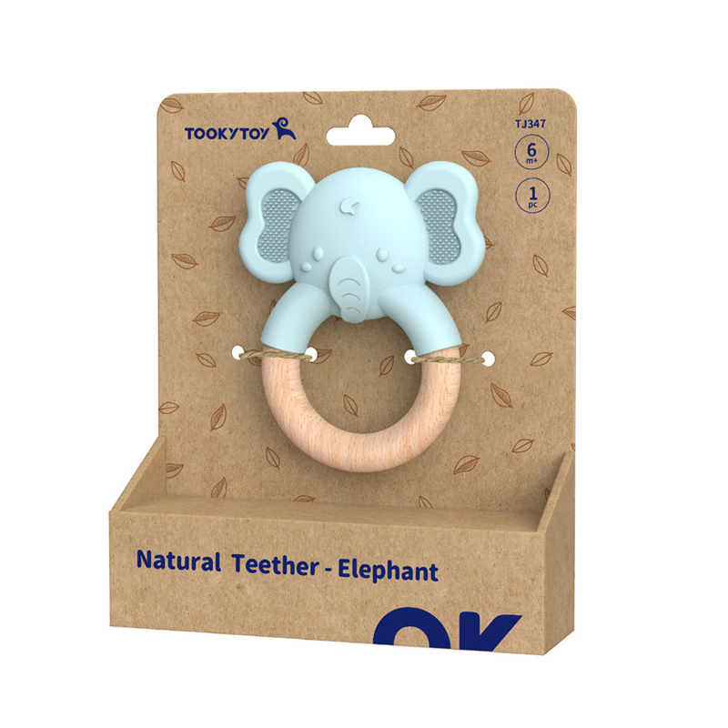 Cartoon Silicone Elephant Gum Molar Stick Baby Anti-Eating Hand Molar Glue