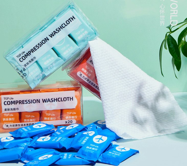 Wholesale Cheap Price Non -Woven Fabric Mini Compressed Disposable Towel for Face Cleaning