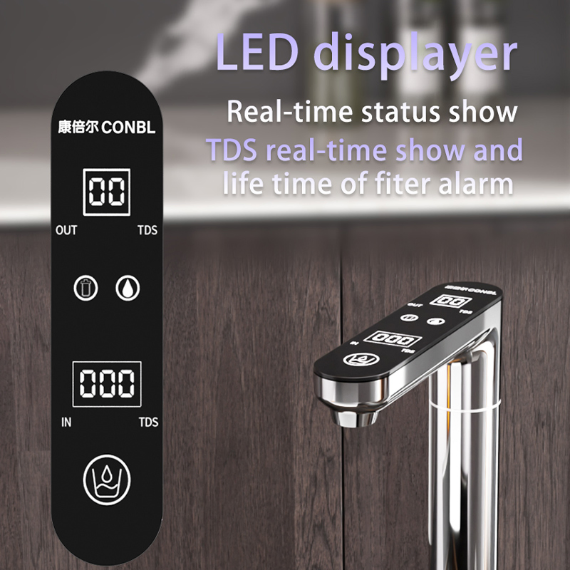 Conbl Electric Control Cp Color Faucet for Household Kitchen Sink Water Filter