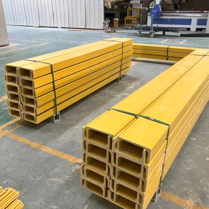 Custom Fiberglass Pultruded Profiles Building Material Square and Round Tube