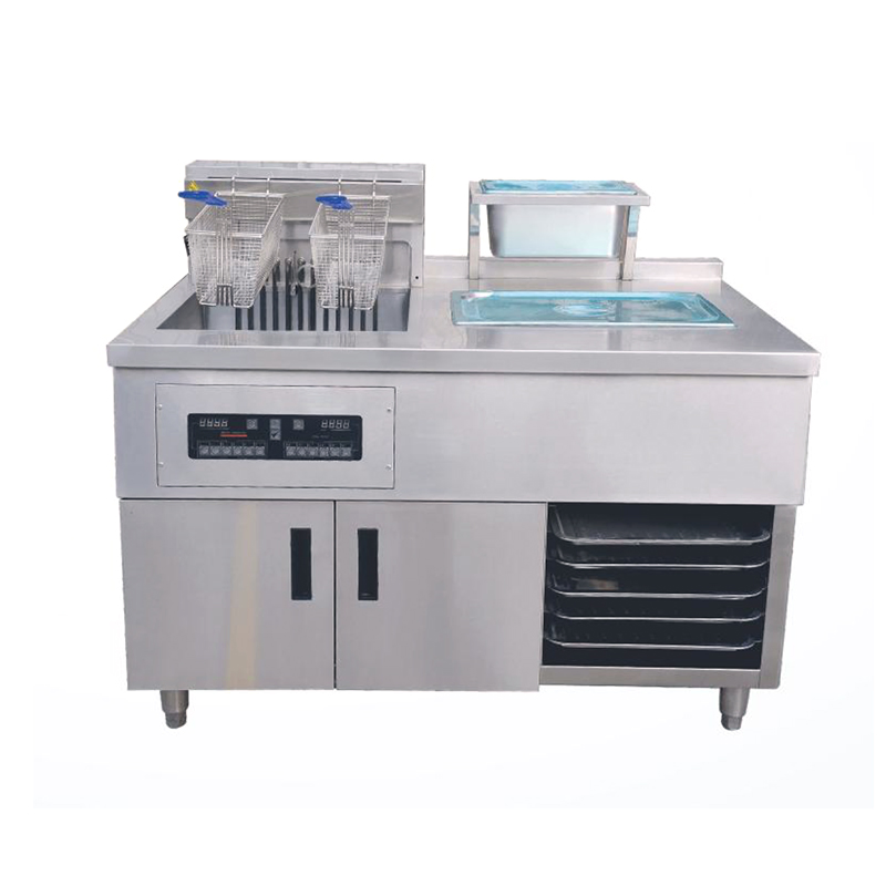 Industrial Gas Electric Chicken Fryer Machine French Fries Deep Fryer with Commercial Professional Restaurant 2 Baskets Double Tanks for Sales Price