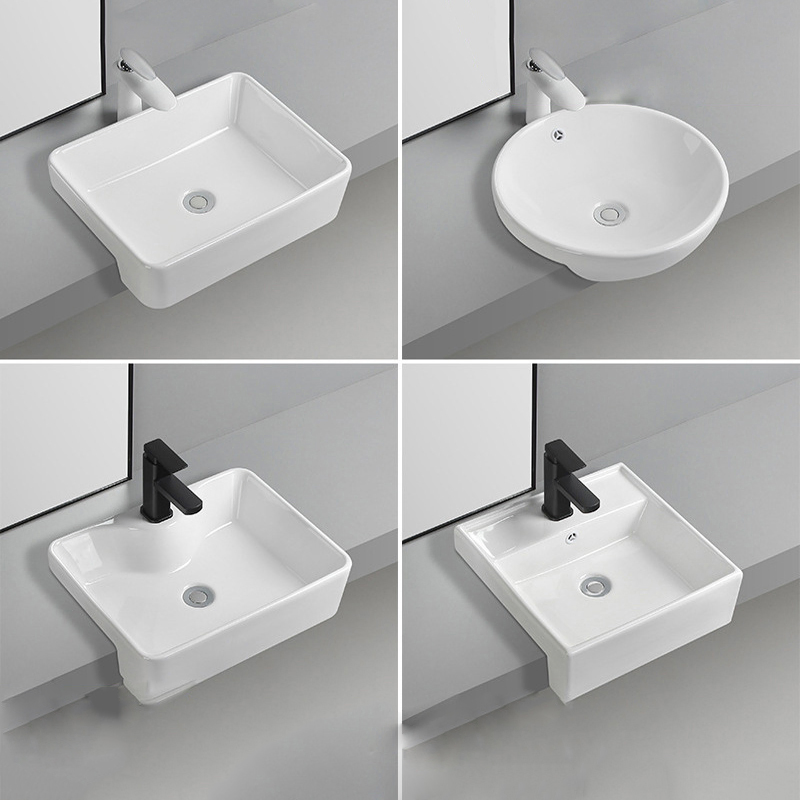 Керамическая раковина для ванной ACB8029 с тумбой