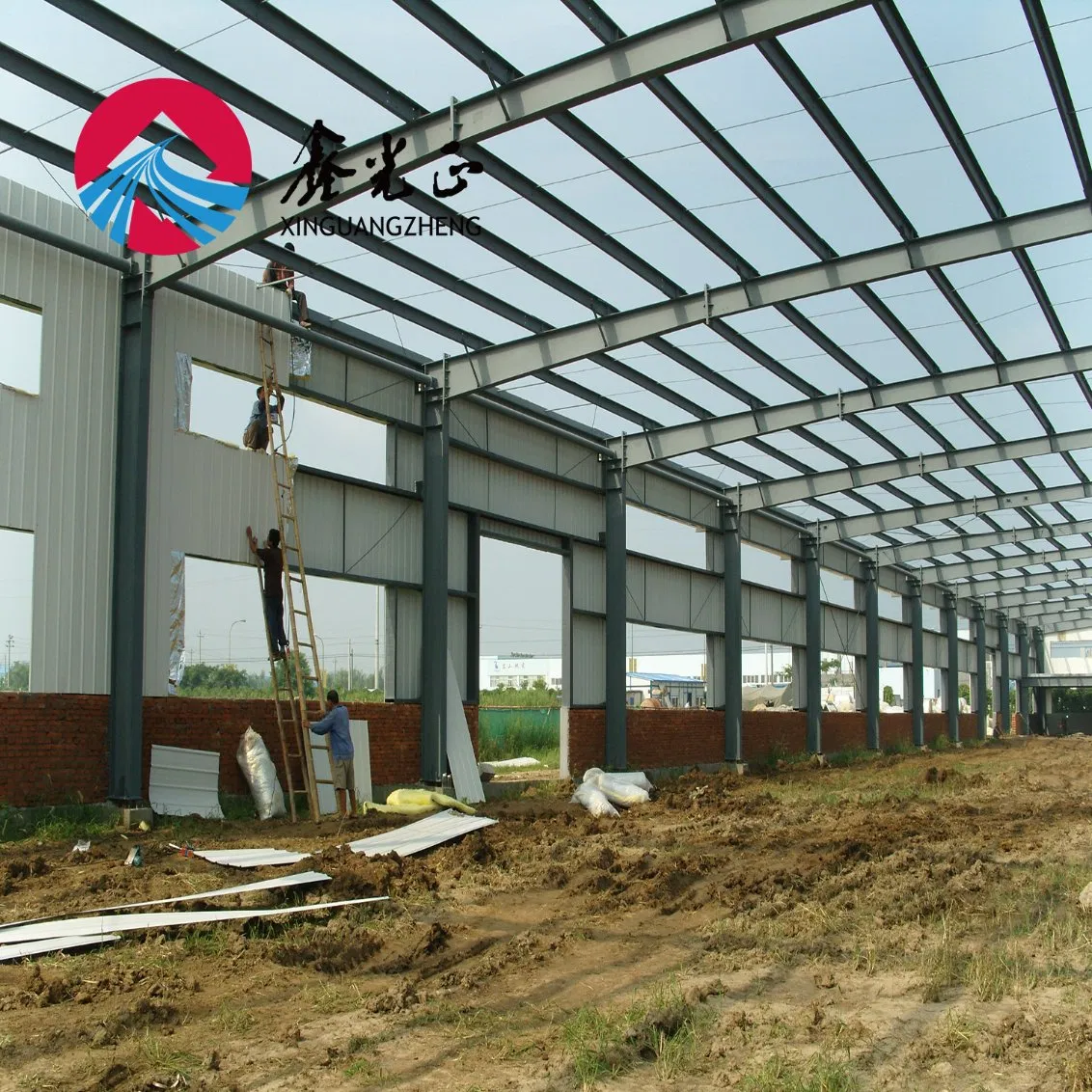 Simple Design Painted Structure Steel Warehouse Prefabricated House Factory Prefabrication Prefab Steel Shop