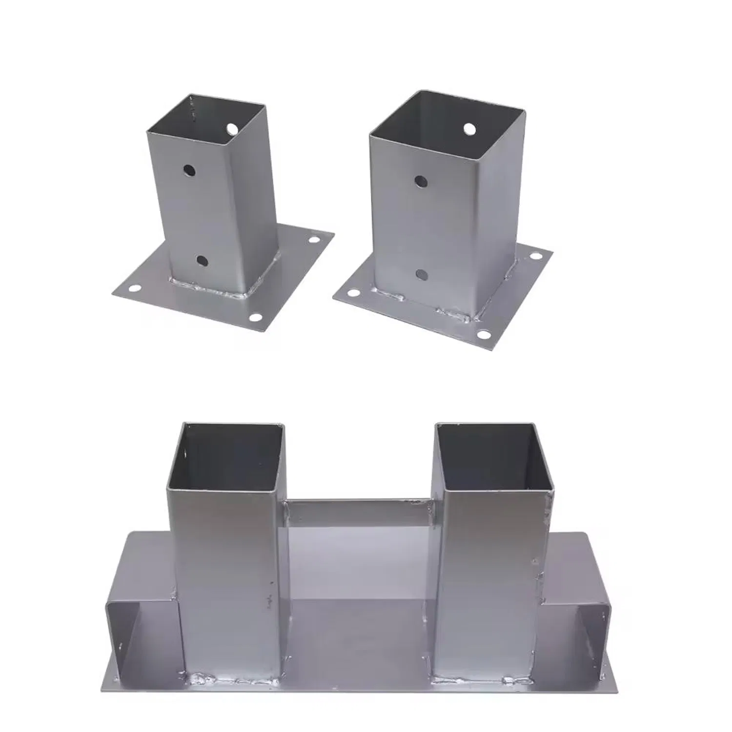 Customized Steel Helical Screw Pile Double Box Ground Pile