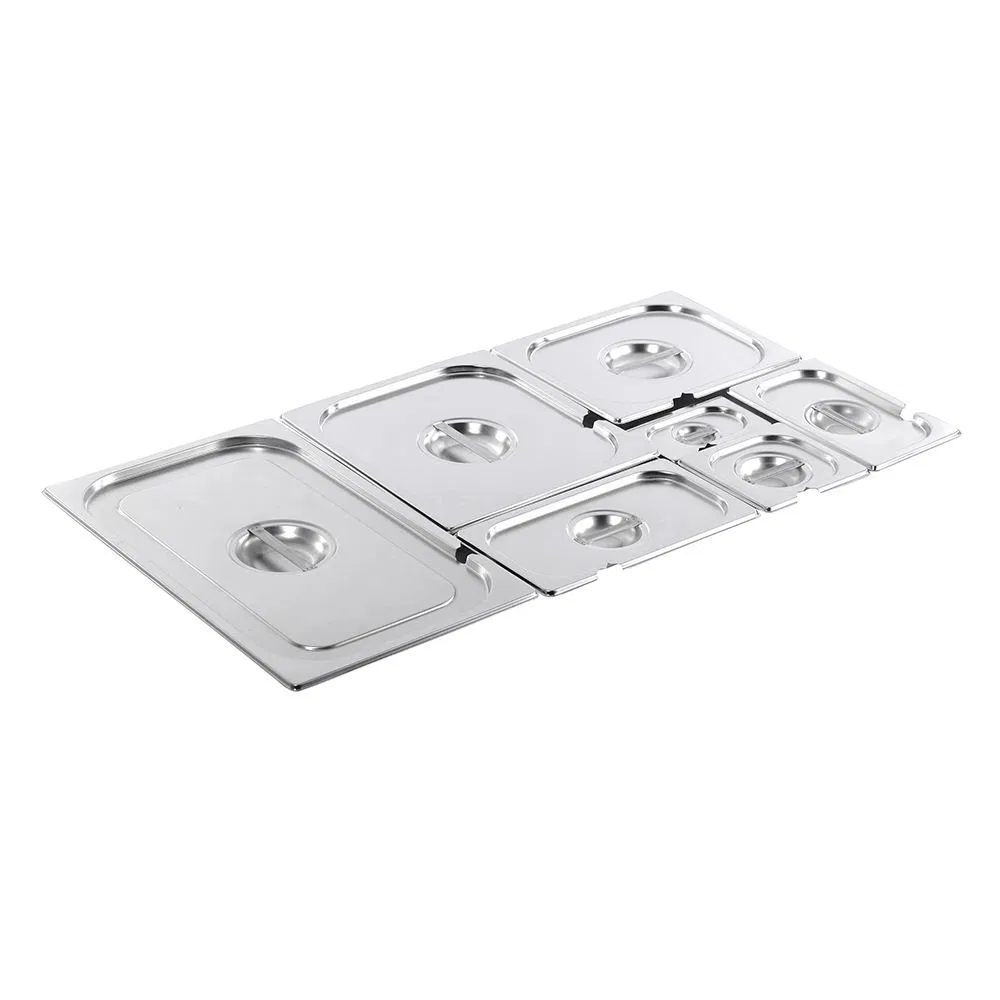 1/1 Stainless Steel Gn Container Lid with Notched