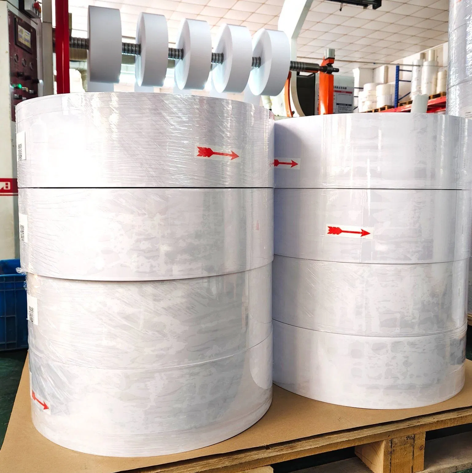 High Quality Custom Linerless 110g Direct Thermal Cardboard Labels Roll
