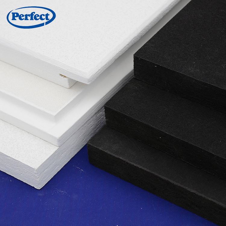 Sound Absorption Acoustic Fiberglass Ceiling Tiles Suspended Baffle Panels