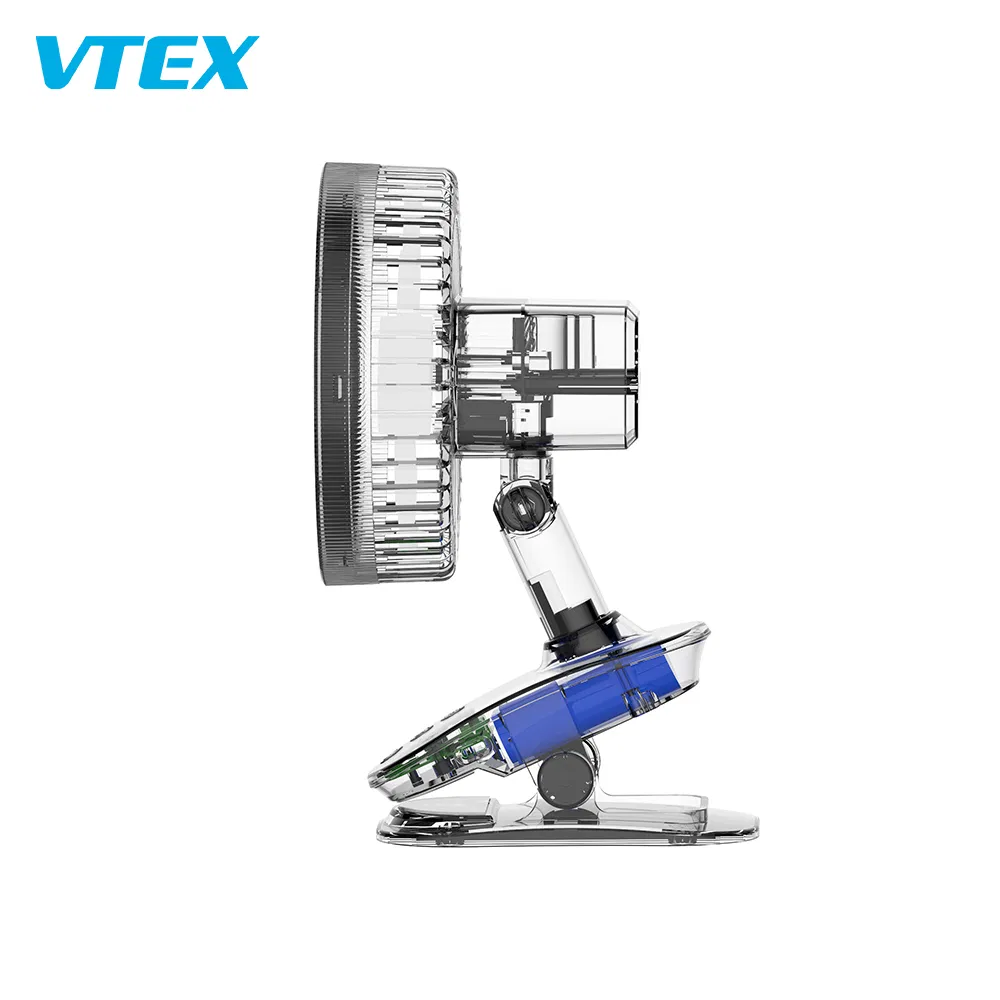 Natural Wind Small Fan Rechargeable Mini Clip Table Lamp Fan