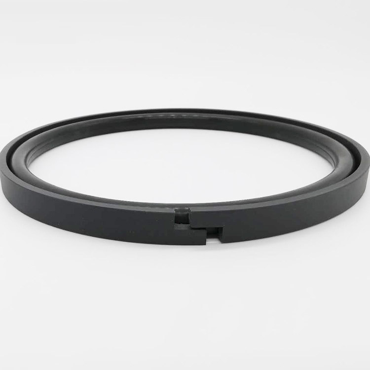 Double-Acting Port-Passing Piston Seal Nylon Face Step-Cut Joint with Rubber Energizer