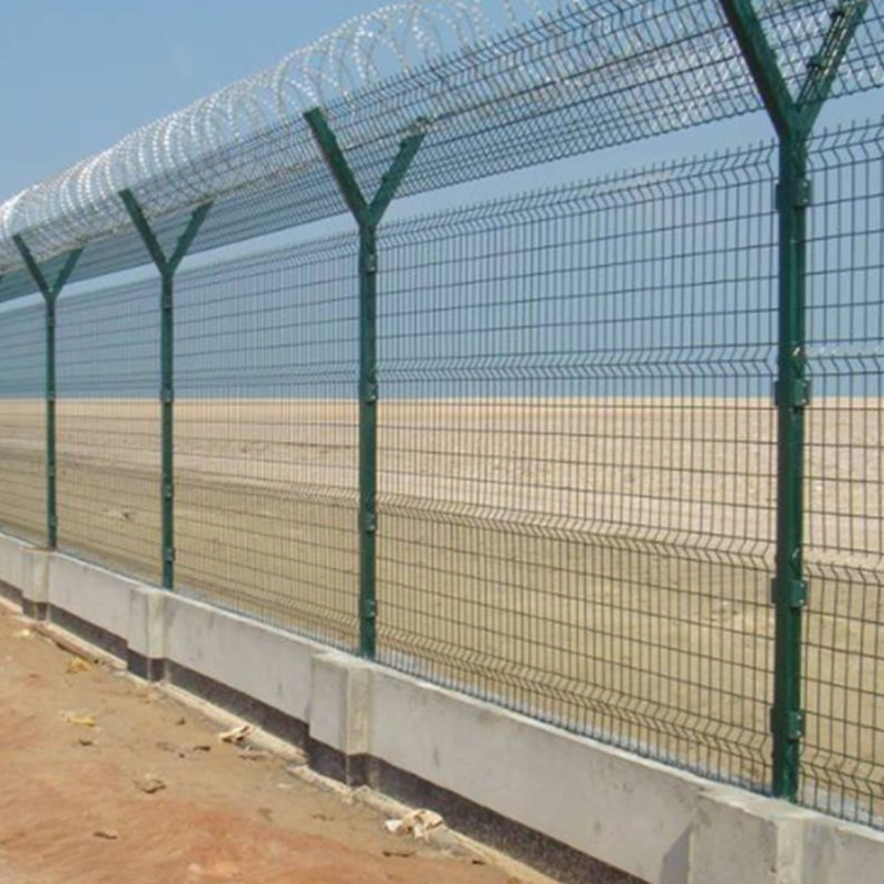 High Security Customized Anti Climb Iron Wire Mesh Fence for Airport