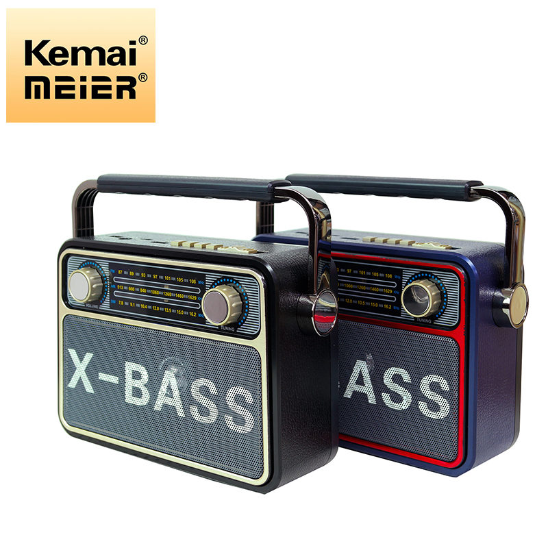 China USB Rechargeable Retro X Bass Am FM Sw Shortwave Multiband Transistor Wooden Old Antique Home Radio
