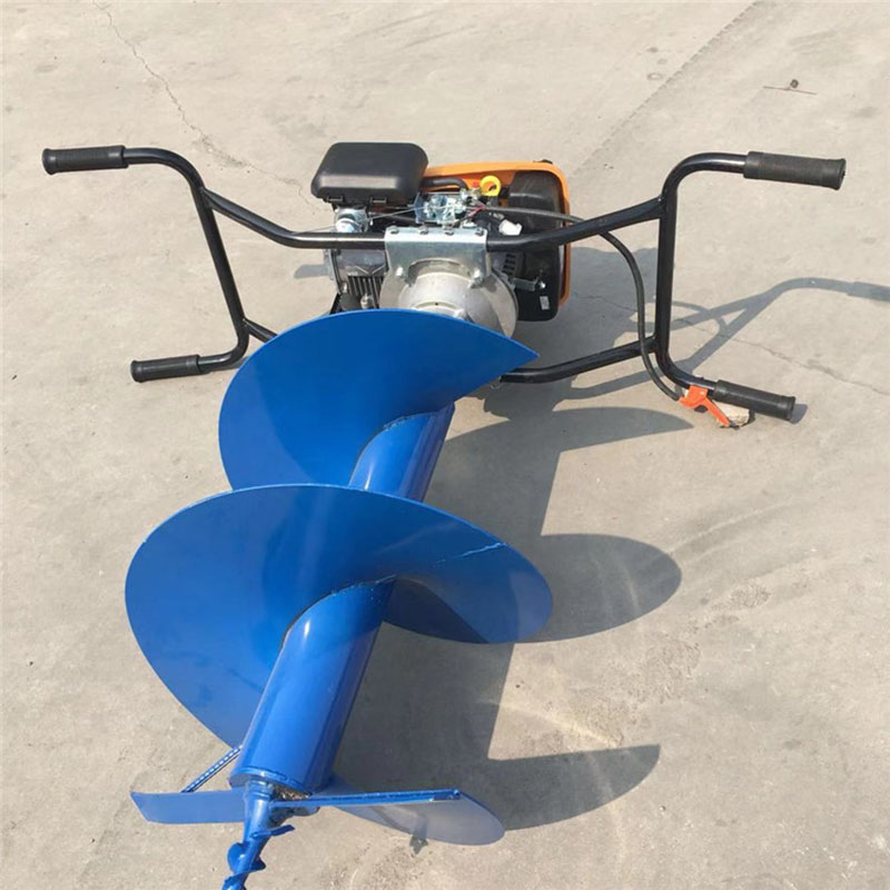 Factory Price Double Portable Gasoline Trenchers Drillers Planting Drillers