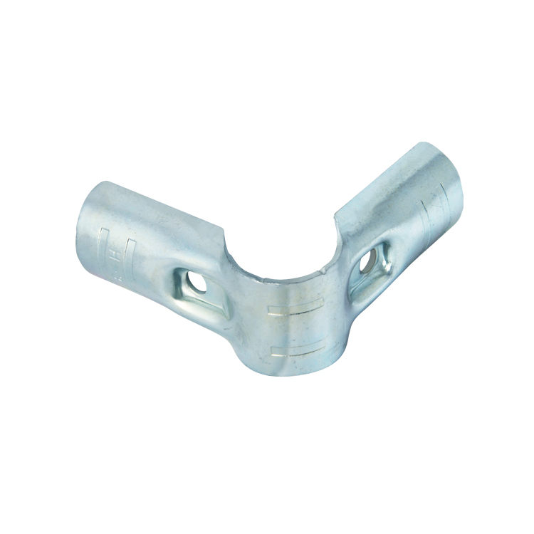 White Zinc Metal Connector for Pipe Rack System (H-14)