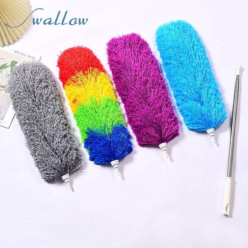 Выдвижная перьевая щётка-тряпка для уборки дома и авто