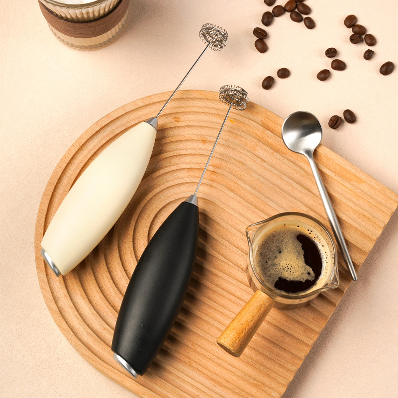 Kitchen Gadgets Coffee Tools Mini Egg Mixer Set Bubbler with Bracket Portable Cream Whisk Baking Electric Milk Frother