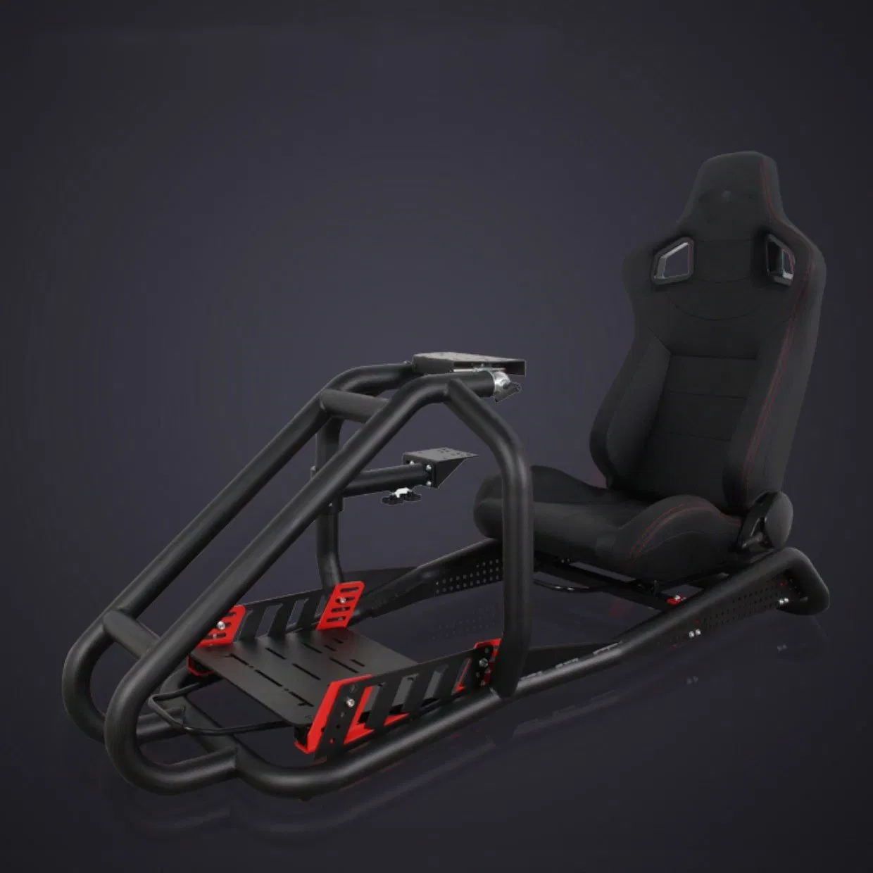 Factory Aluminium Motion Driving Simulator Conduction Cockpit Seat Handbrake SIM Racing Rig Chair