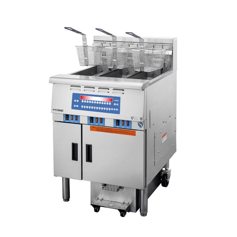Professional Triple-Tank Electric Fryer for Restaurants and Food Trucks