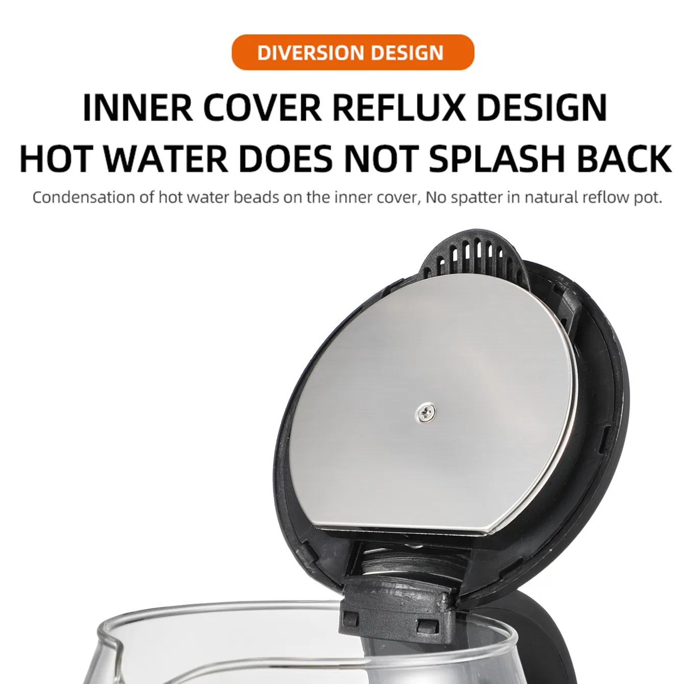 Square Smart Electric Kettle 1.7 Liters 2200W Metal China Wholesale Tuya Square Electric Kettle with Temperature Control