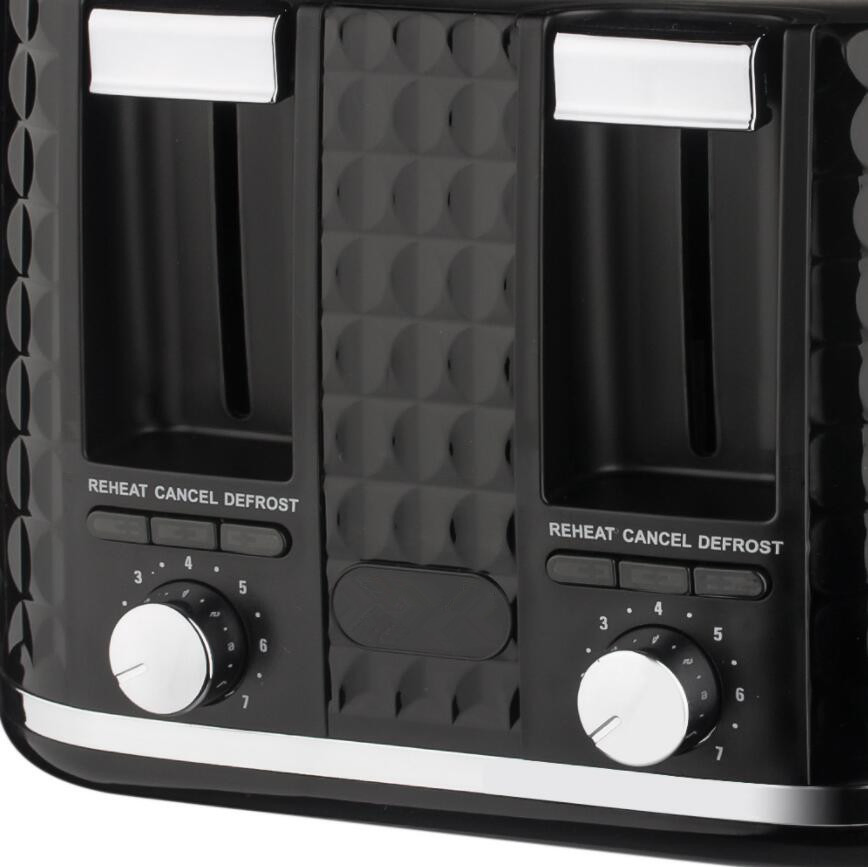 Large Capacity Electric Breakfast Machine 4 Slicer Bread Toaster