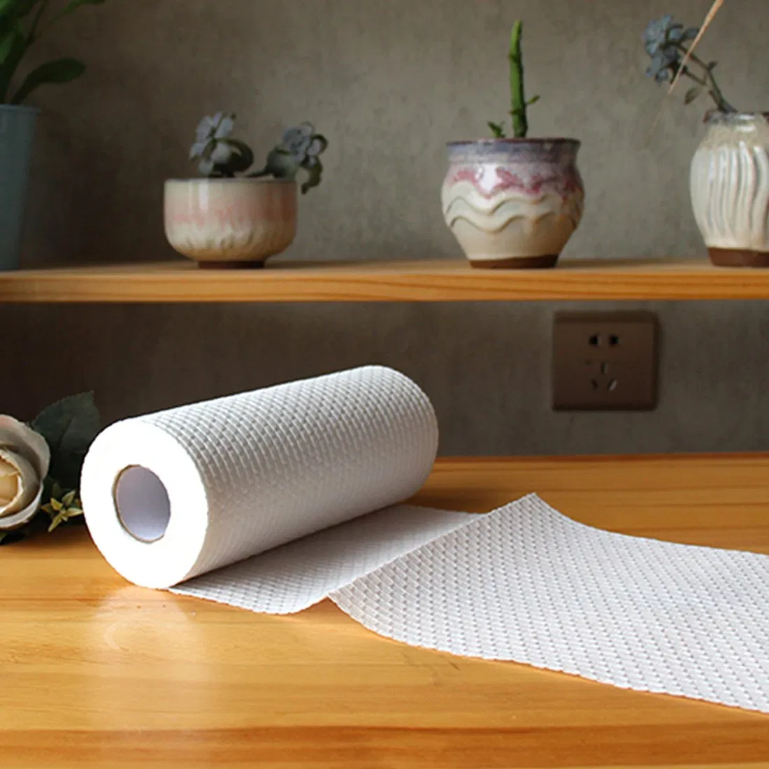Eco-Friendly Super Absorbent Nonwoven Kitchen Cleaning Paper Disposable Dish Towels