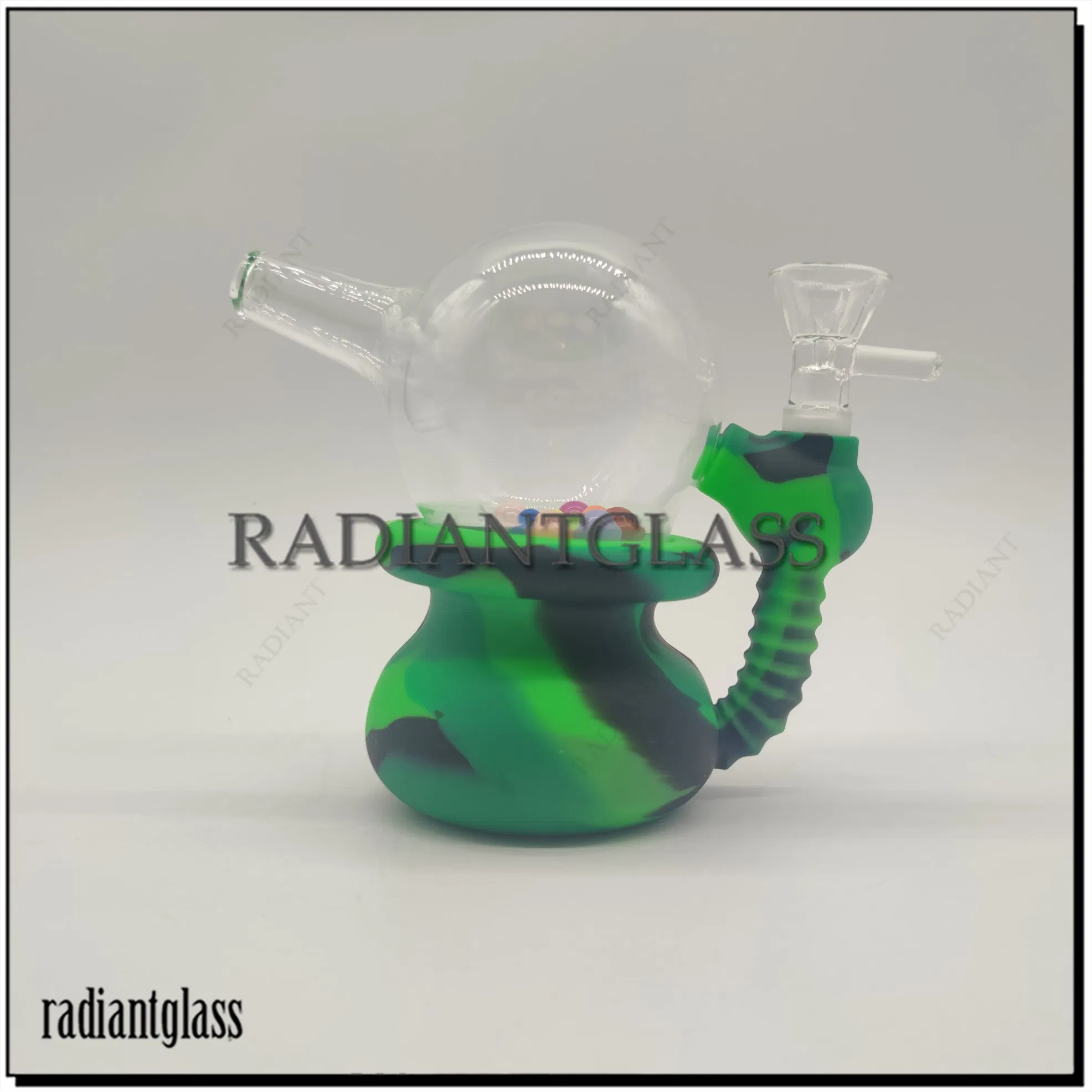 Silicone Water Pipe 192g Ball Shape Mix Color Smoking Pipe Easy to Clean Wholesale Factory