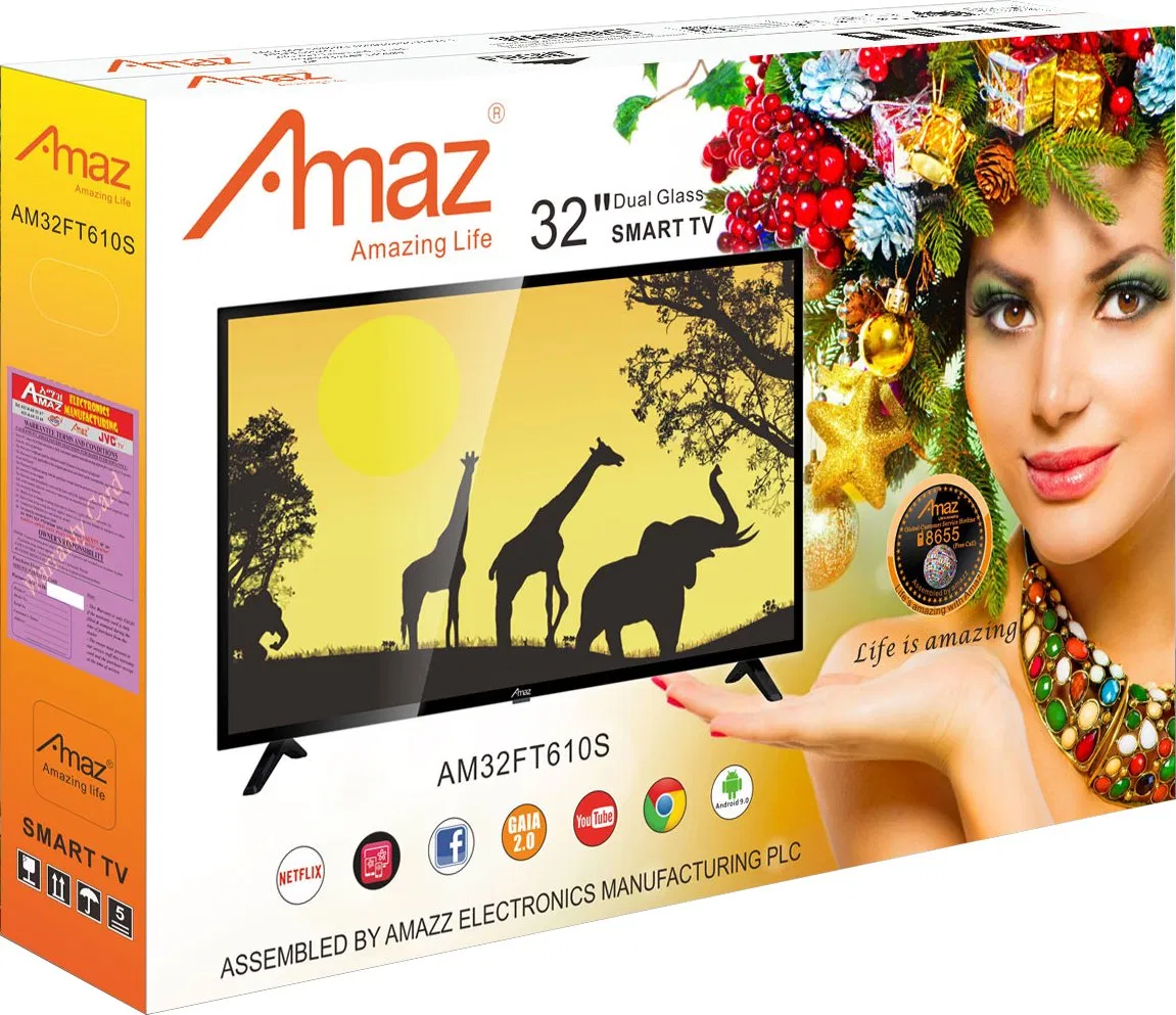 Умный телевизор Amaz Direct с аэромаусом, 43-75 дюймов